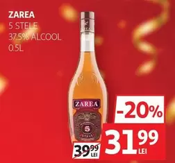 Zarea - 5 STELE 37.5% ALCOOL 0.5L