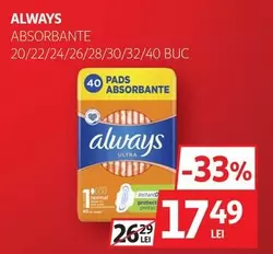 Always - ABSORBANTE 20/22/24/26/28/30/32/40 BUC