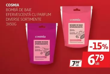 Cosmia - BOMBĂ DE BAIE EFERVESCENTĂ CU PARFUM