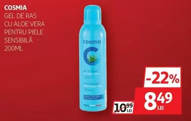 Cosmia - GEL DE RAS CU ALOE VERA PENTRU PIELE SENSIBILĂ