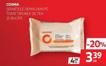 Cosmia - ȘERVEȚELE DEMACHIANTE