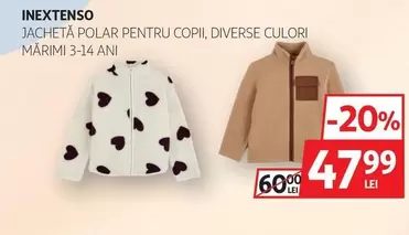 JACHETĂ POLAR PENTRU COPII, DIVERSE CULORI MĂRIMI 3-14 ANI