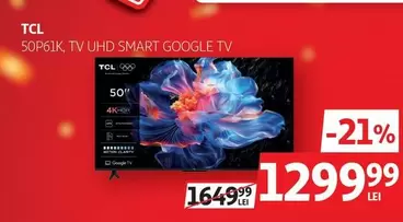 50P61K TV UHD SMART GOOGLE TV