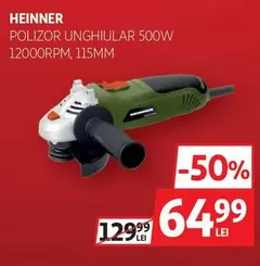 POLIZOR UNGHIULAR 500W 12000RPM, 115MM
