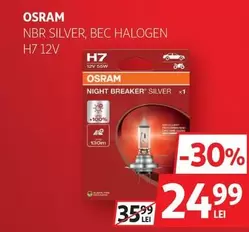 NBR SILVER, BEC HALOGEN H7 12V