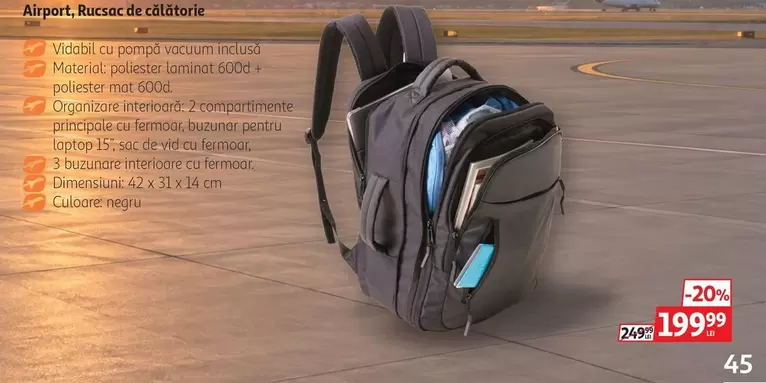 Airport, Rucsac de călătorie