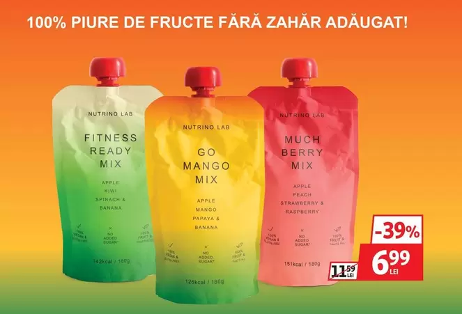 Apple - PIURE DE FRUCTE FĂRĂ ZAHĂR ADĂUGAT