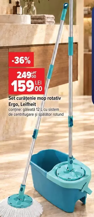 Set curățenie mop rotativ