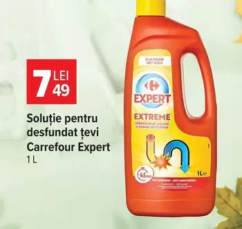 Soluție pentru desfundat țevi