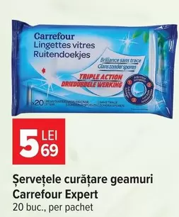 Șervețele curățare geamuri