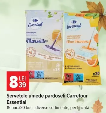 Șervețele umede pardoseli