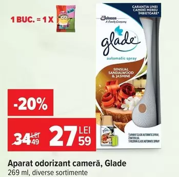 Aparat odorizant cameră