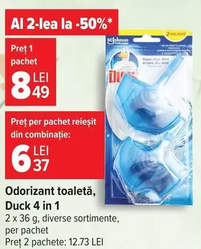 Odorizant toaletă, Duck 4 in 1
