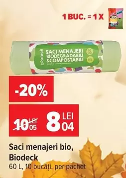 Saci menajeri biodegradabili & compostabili