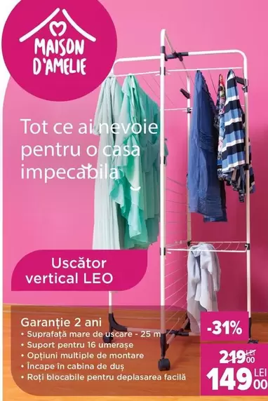 Vertical - Uscător vertical LEO