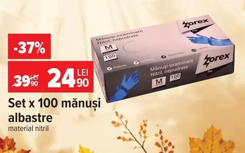 Set x 100 manusi albastre