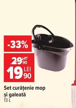 Set curățenie mop și galeată