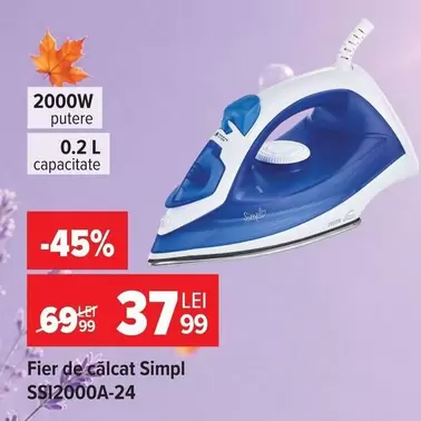 Fier de călcat Simpl SSI2000A-24
