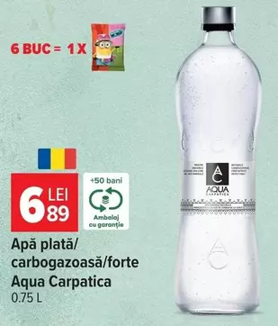 Apă plată/carbogazoasă/forte