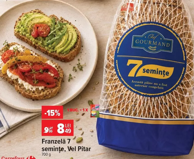 Franzelă 7 semințe, Vel Pitar