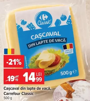 Cașcaval din lapte de vacă