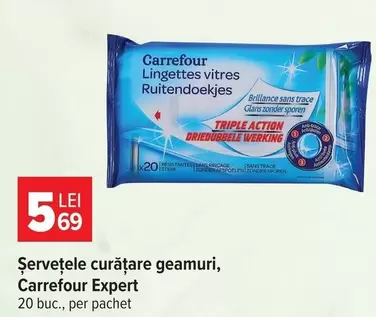 Șervețele curățare geamuri