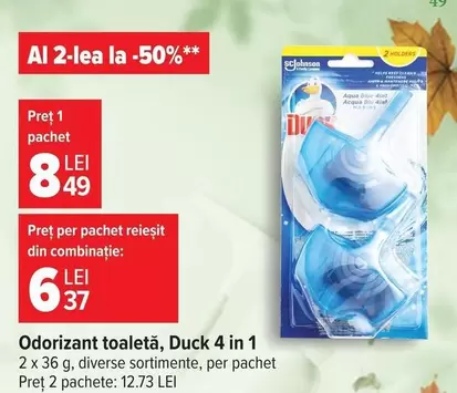 Odorizant toaletă, Duck 4 in 1