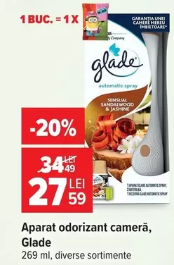 Aparat odorizant cameră