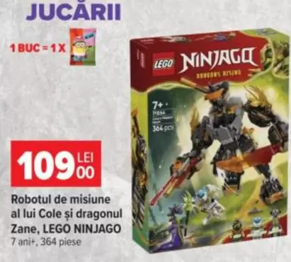 Lego - Robotul de misiune al lui Cole și dragonul Zane