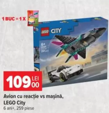 Lego - Avion cu reacție vs mașină