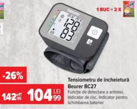 Tensiometru de incheietura BC27