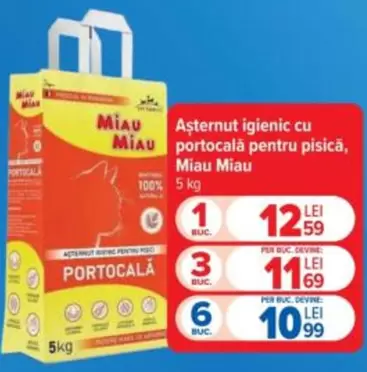 Așternut igienic cu portocală