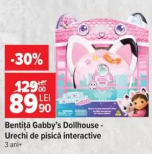 Bentita Gabby's Dollhouse - Urechi de pisică interactive