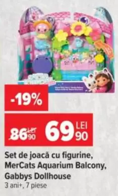 Set de joacă cu figurine, Aquarium Balcony, Dollhouse