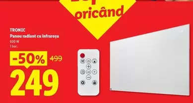 Panou radiant cu infraroșu 600W