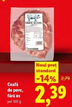 Ceafă de porc, fără os