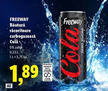 Băutură răcoritoare carbogazoasă Cola