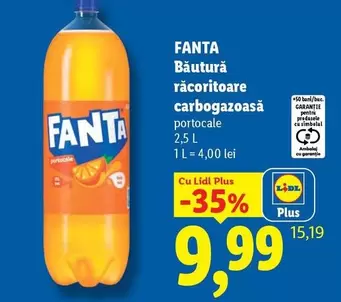 Băutură răcoritoare carbogazoasă portocale