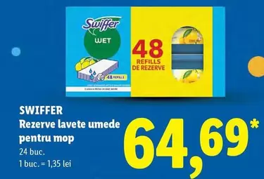 Rezervă lavete umede pentru mop