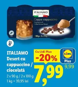 Desert cu cappuccino / ciocolată