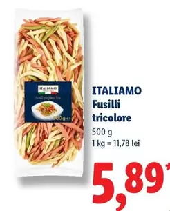 Fusilli tricolore