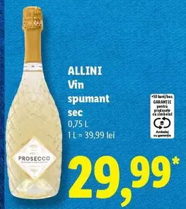 Vin spumant sec