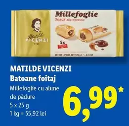 Millefoglie Snack alla nocciola