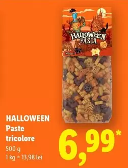 Halloween Pasta tricolore