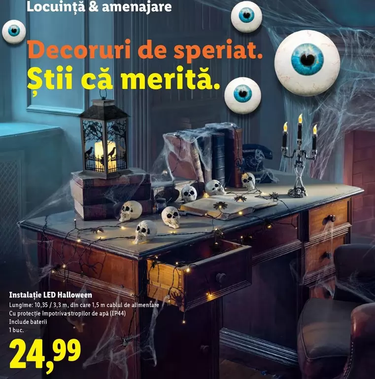 Instalație LED Halloween
