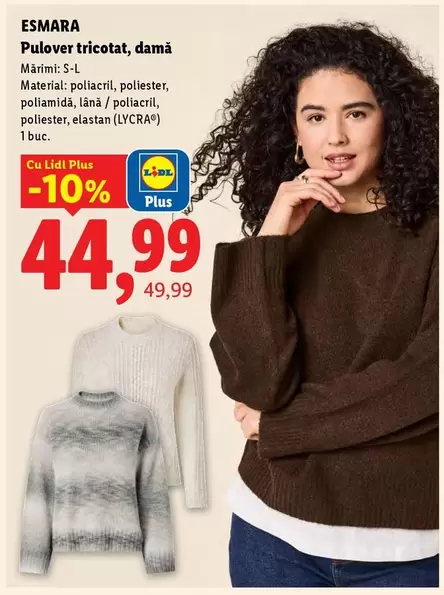 Pulover tricotat, damă