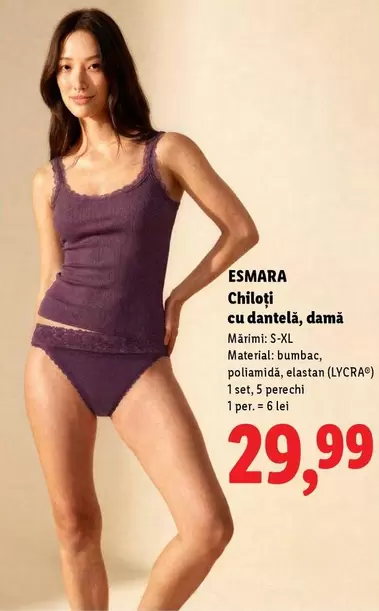 Chiloti cu dantela
