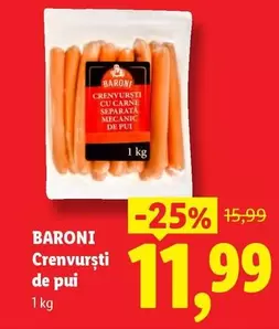 Crenvursti de pui