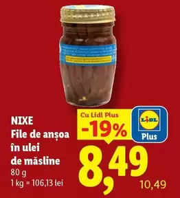 File de ansoa în ulei de măsline