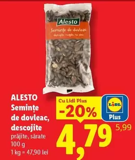 Semințe de dovleac, decojite